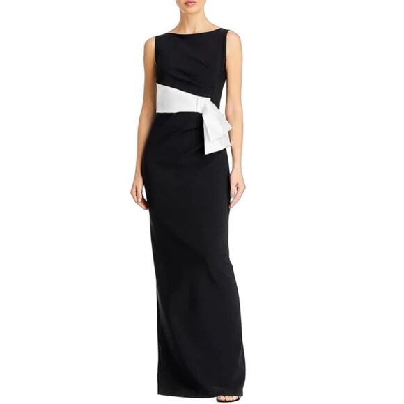 Chiara Boni Yazhi Ponte Bow Waist Evening Dress - Picture 1 of 7